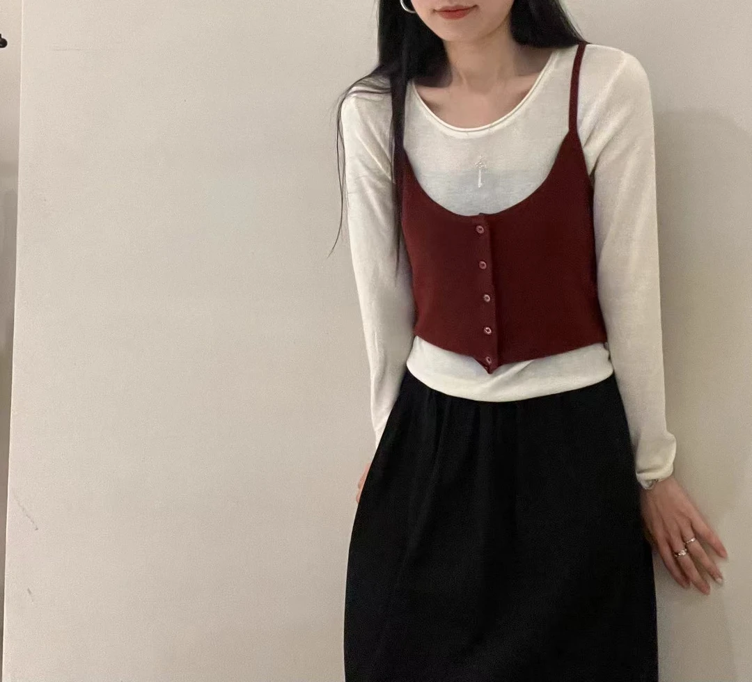 Pada&BLM【日间有余夏 日落有凉秋】韩系慵懒感镂空针织衫AW 24115