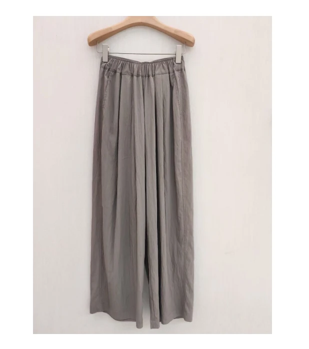 【Shige】山本裤   夏季时尚宽松轻薄舒适松紧腰显瘦百搭阔腿裤