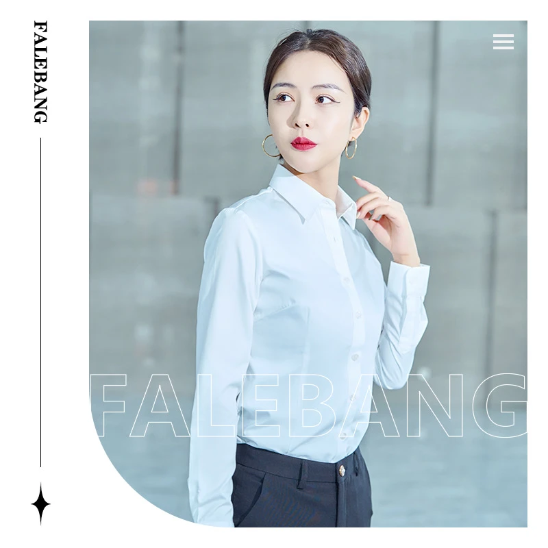 【丽爷】时尚棉衬衫双色