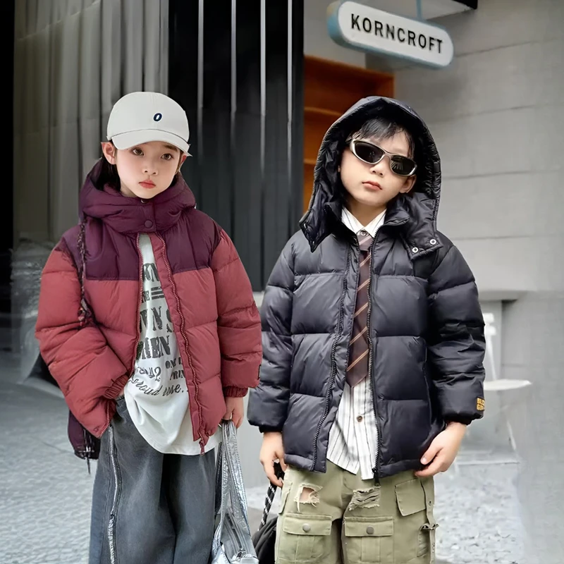 反季清仓儿童羽绒服加厚免洗男女童中大童宝宝童装外套新款冬