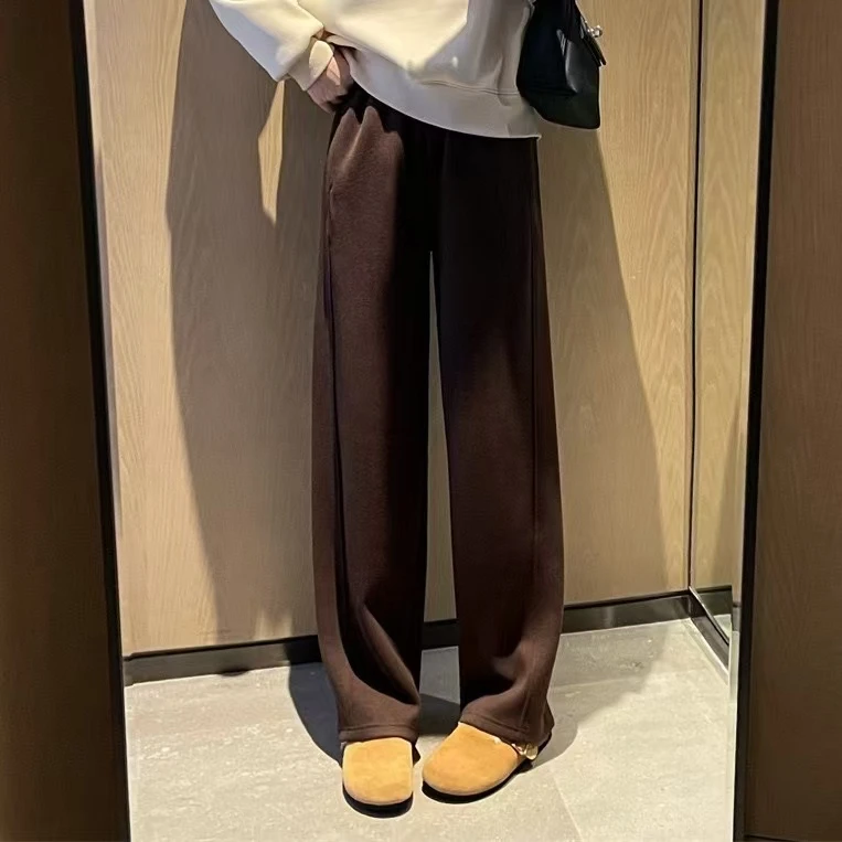 【LP原版货】满意到爆！山羊 绒桑蚕丝窄版阔腿裤子女