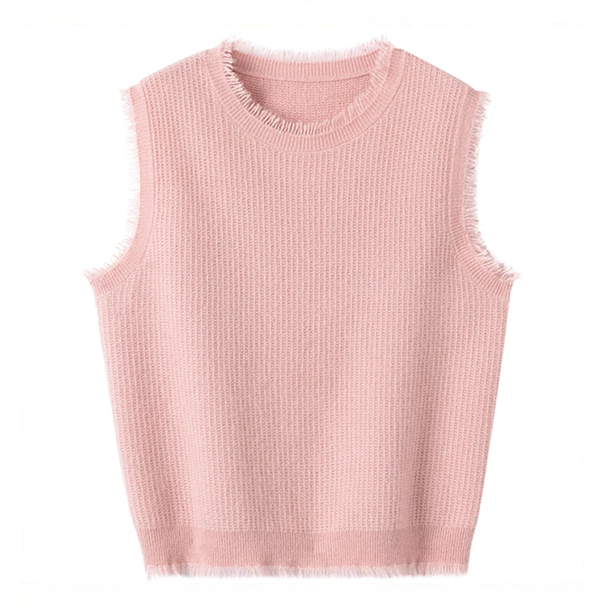 S·Y·C【韩系流苏】新款无袖洋气马甲叠穿时尚有型TX23128