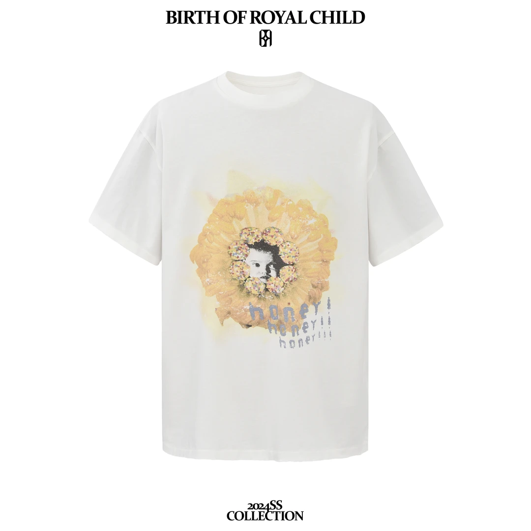 BIRTH OF ROYAL CHILD BORC 蜜蜂印花TEE高考毕业季潮流高奢百搭