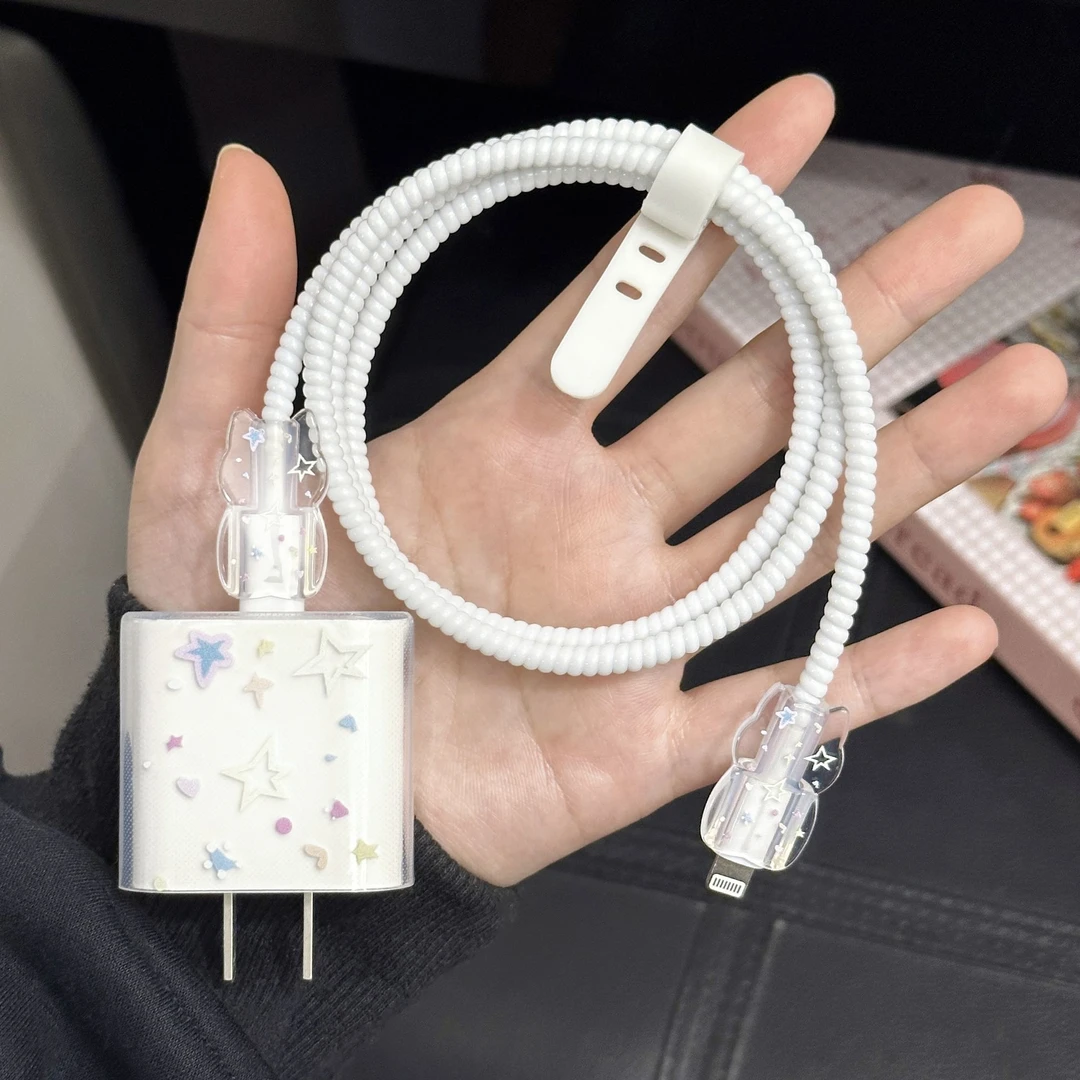 数据线保护套20w适用苹果15promax充电头16防摔软壳14 13防折断12