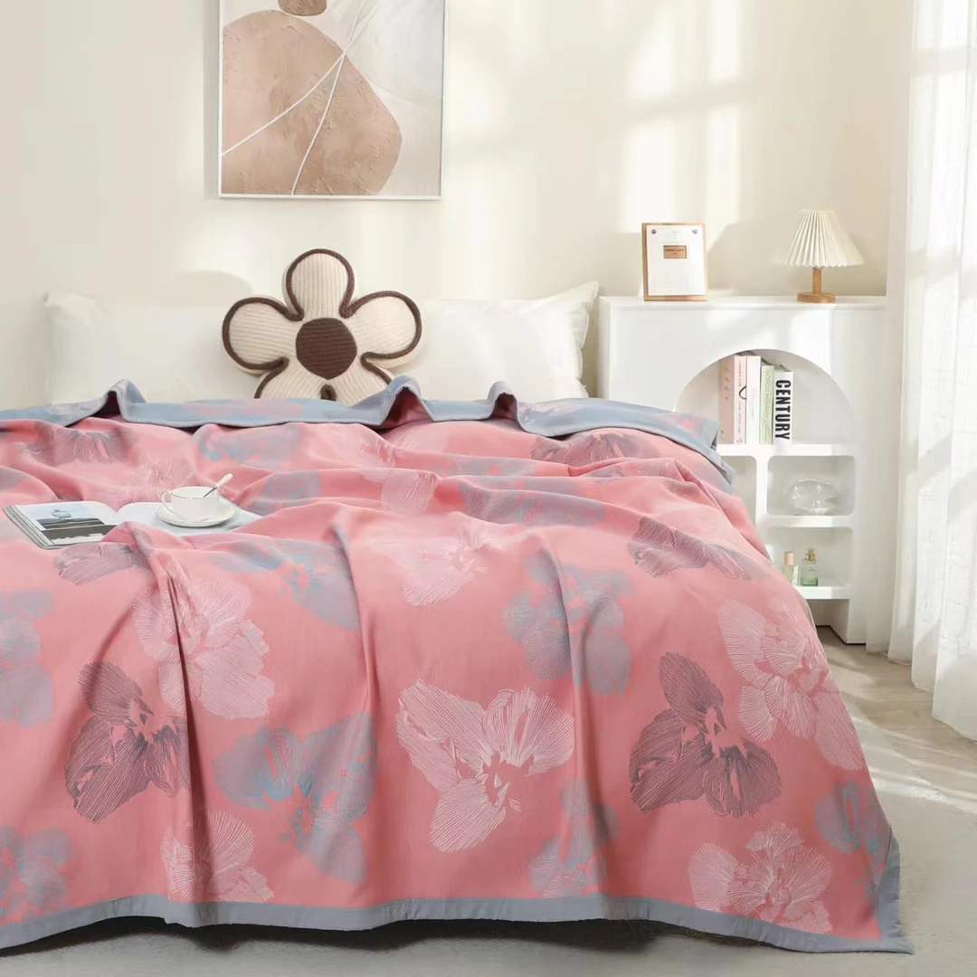 【花物语】  高端轻奢天丝纤维多功能舒适床盖柔软四季通用2/2.3