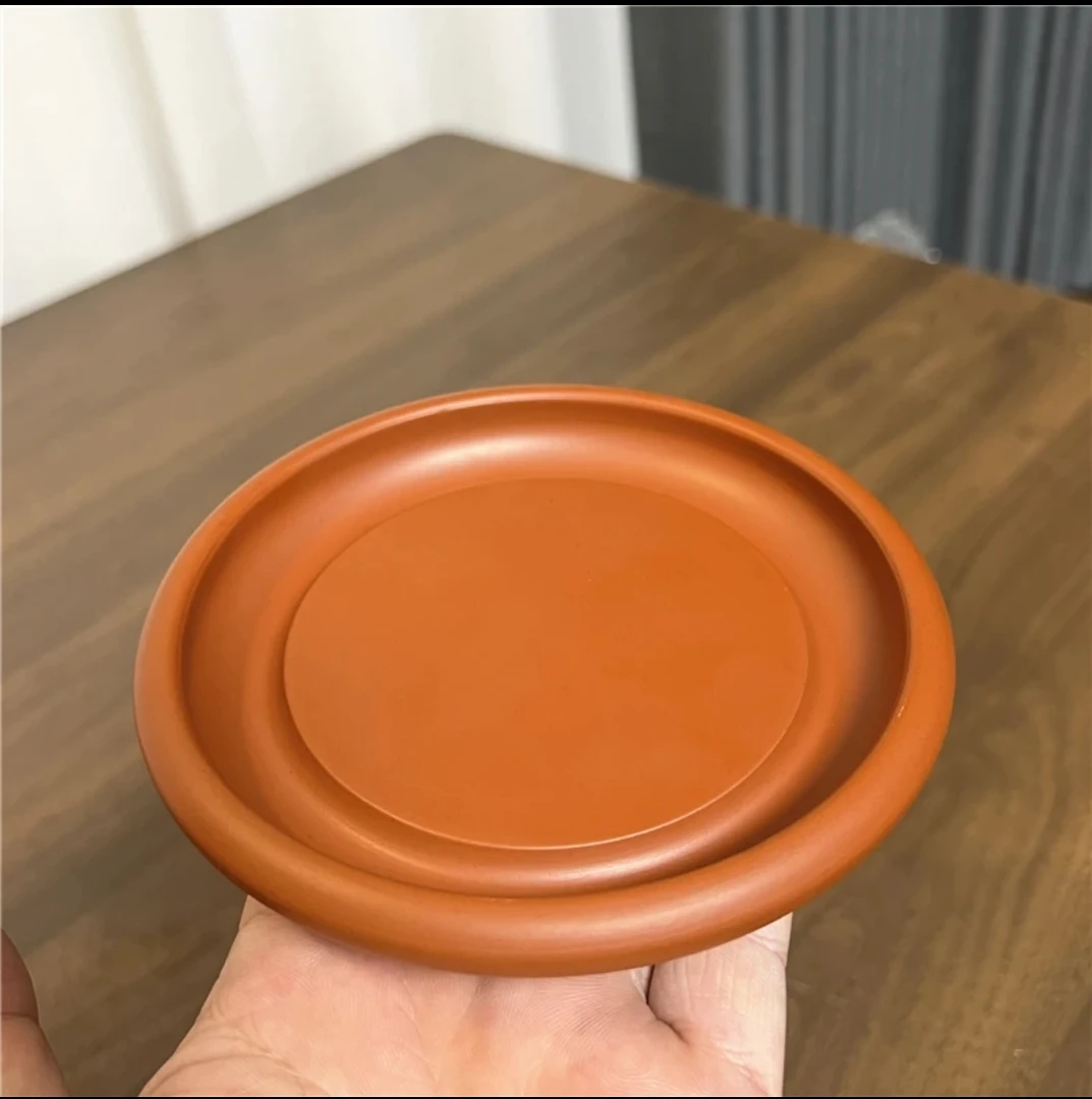 潮州朱泥纯色壶托杯托干泡盘家用茶台茶具壶垫