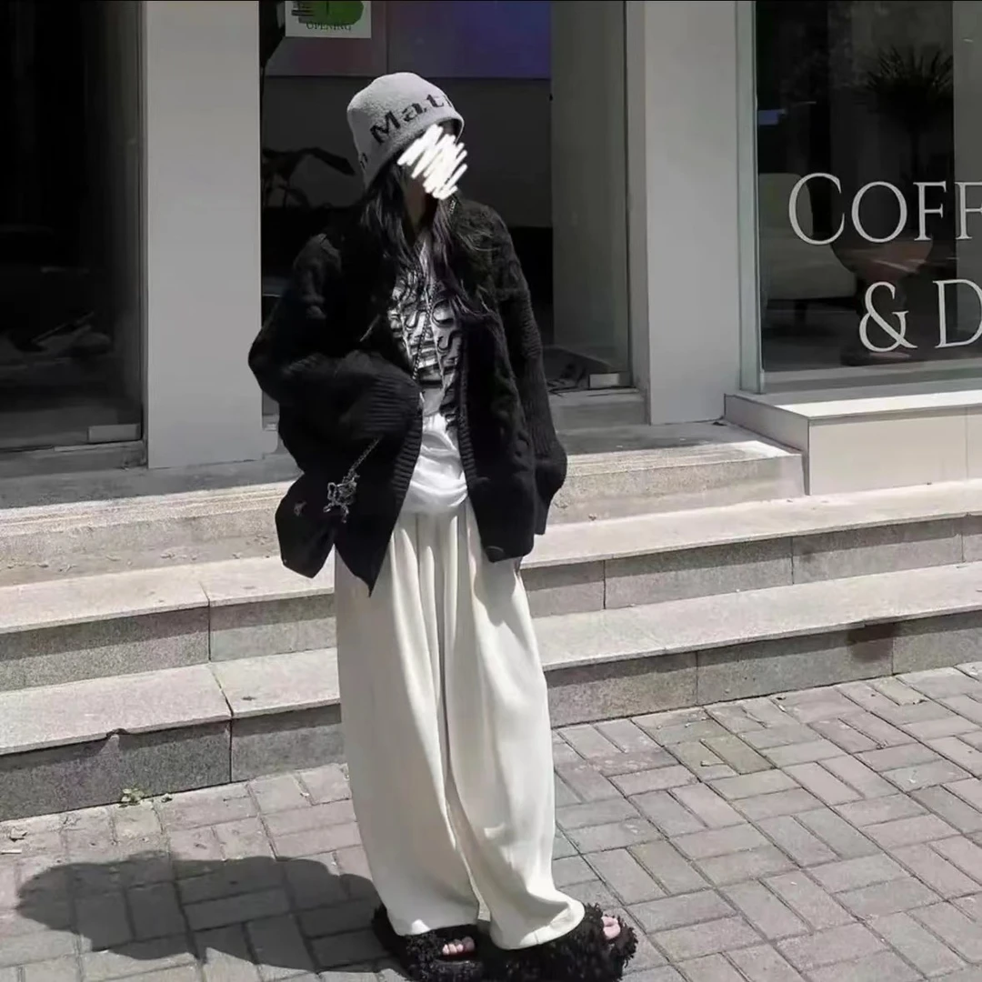 Loren Birch/劳伦柏琦秋冬加绒加厚运动休闲山本裤慵懒风设计感