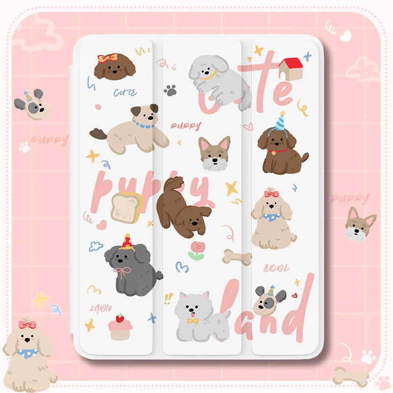 适用于ipad保护套air5/4平板壳mini6新款带笔槽10.2可爱卡通2022