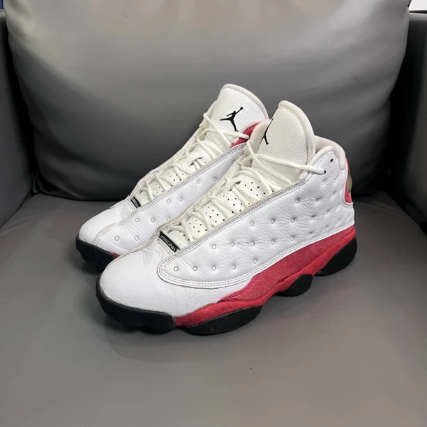 90新 NIKE/耐克 42码aj13白红无盒成色一般球鞋