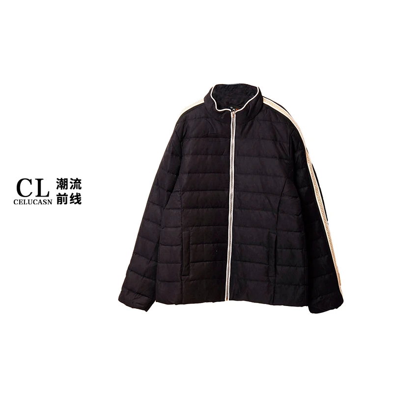 F5VP9215#冬季潮流立领羽绒服外套韩系小众设计感保暖棉服