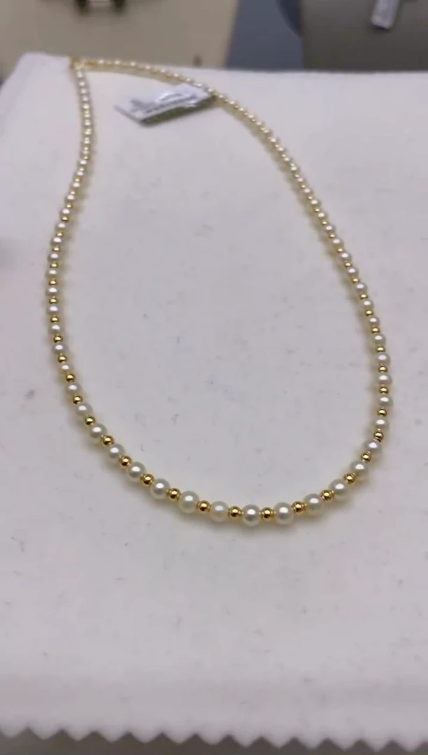 【闪购商品】海水珍珠项链18K金镶嵌28