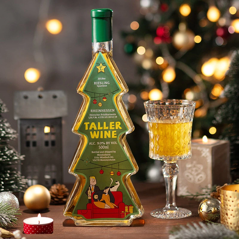 德国莱茵黑森圣诞树酒雷司令晚收甜白葡萄酒果酒女生甜酒圣诞礼物