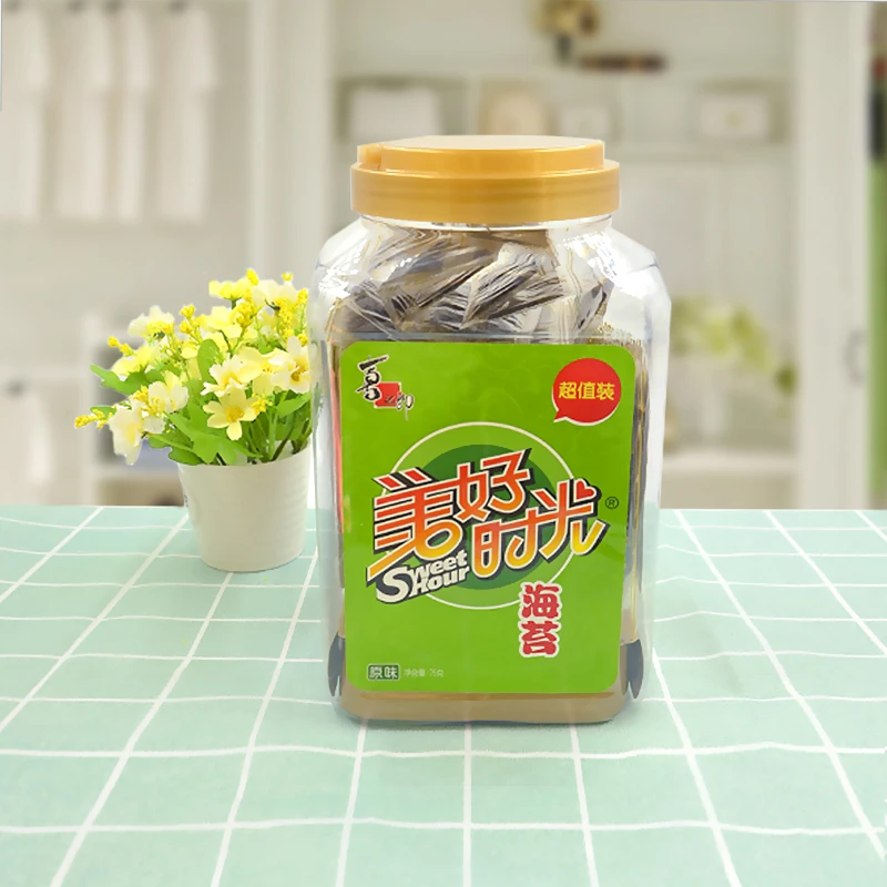 美好时光桶装原味海苔海苔卷香脆早餐解馋办公室零食散装即食