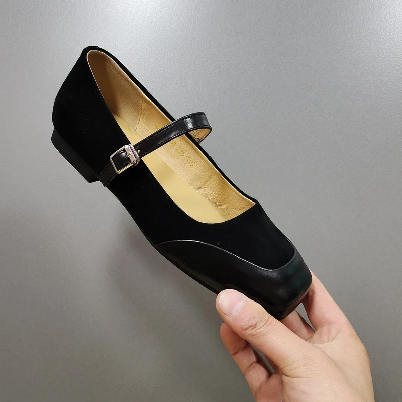 801008女鞋女单鞋软底软面真皮牛皮舒适款