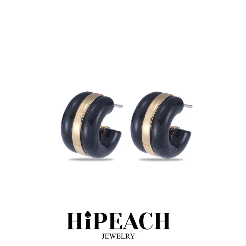 铜合金耳饰 【耳圈】艺术简约耳圈HTSD0015 HTSD0016 HTSD0017