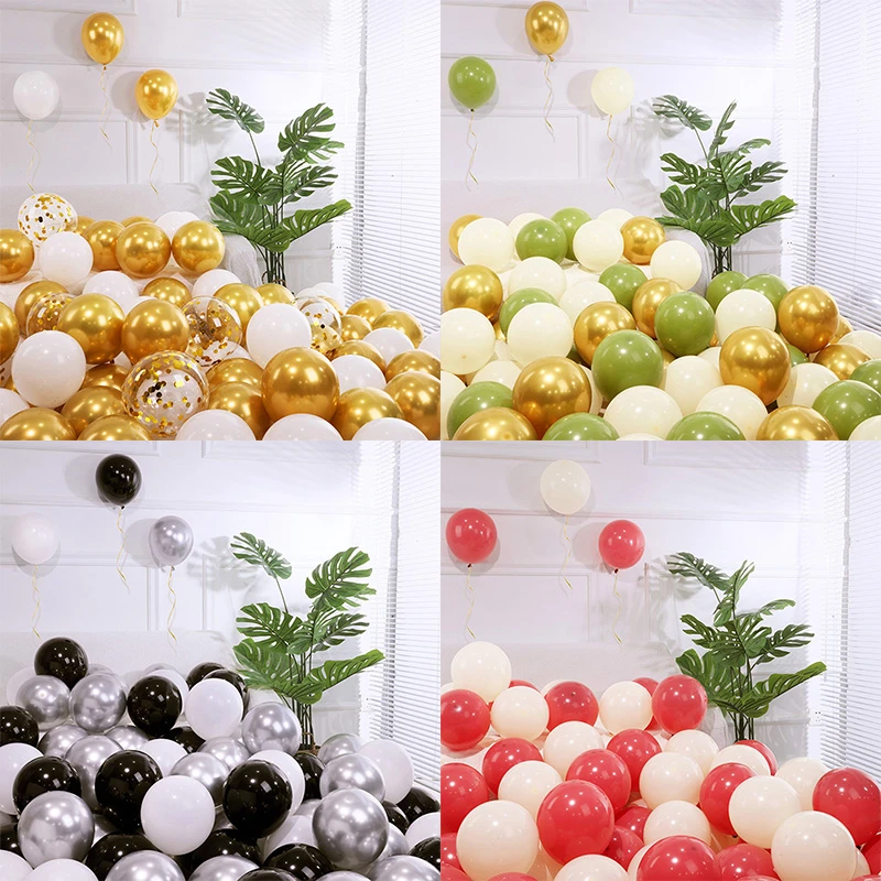 网红金属彩色气球装饰求订结婚礼儿童周岁生日派对场景幼儿园布置