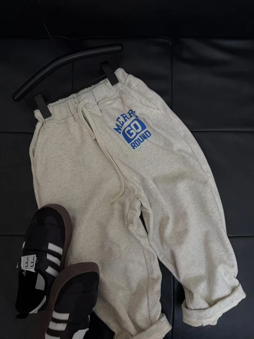 「LIUYI」儿童亲子宽松春秋新款重克数毛圈纯色运动裤卫裤  2095