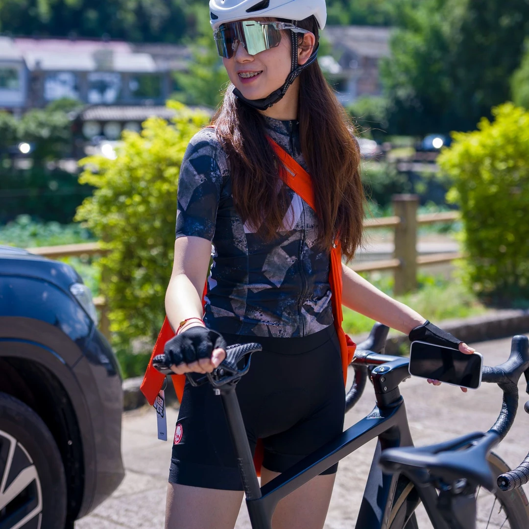 VNS小骷髅「晴空」短上衣骑行服公路自行车夏季户外透气速干女款