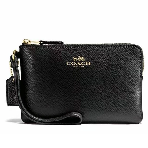 COACH/蔻驰  女士 手包单肩C86490时尚黑色手拿包经典 约16*10cm