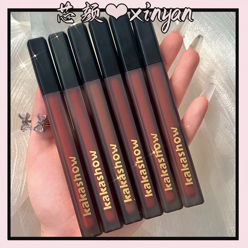 小红书达人黑缎水润唇釉显白不易脱色唇彩平价伪素颜柔雾持久保湿