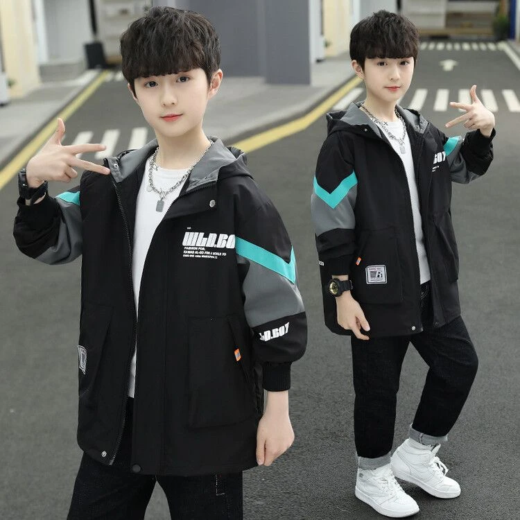 男童外套春秋款中大童男孩夹克2025新款儿童洋气秋装学生风衣帅气