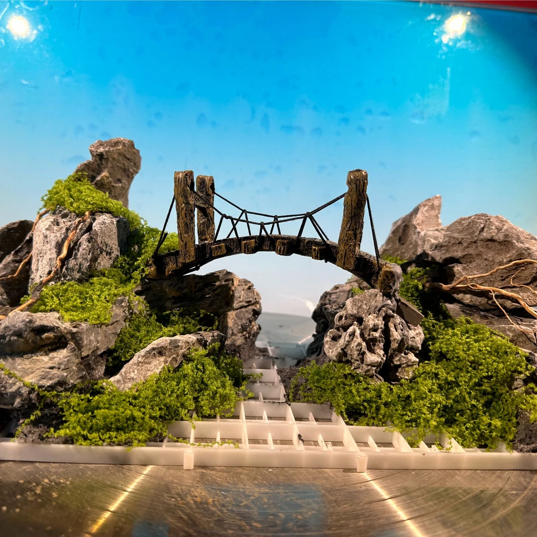 青龙石鱼缸造景一体骨架  一物一拍