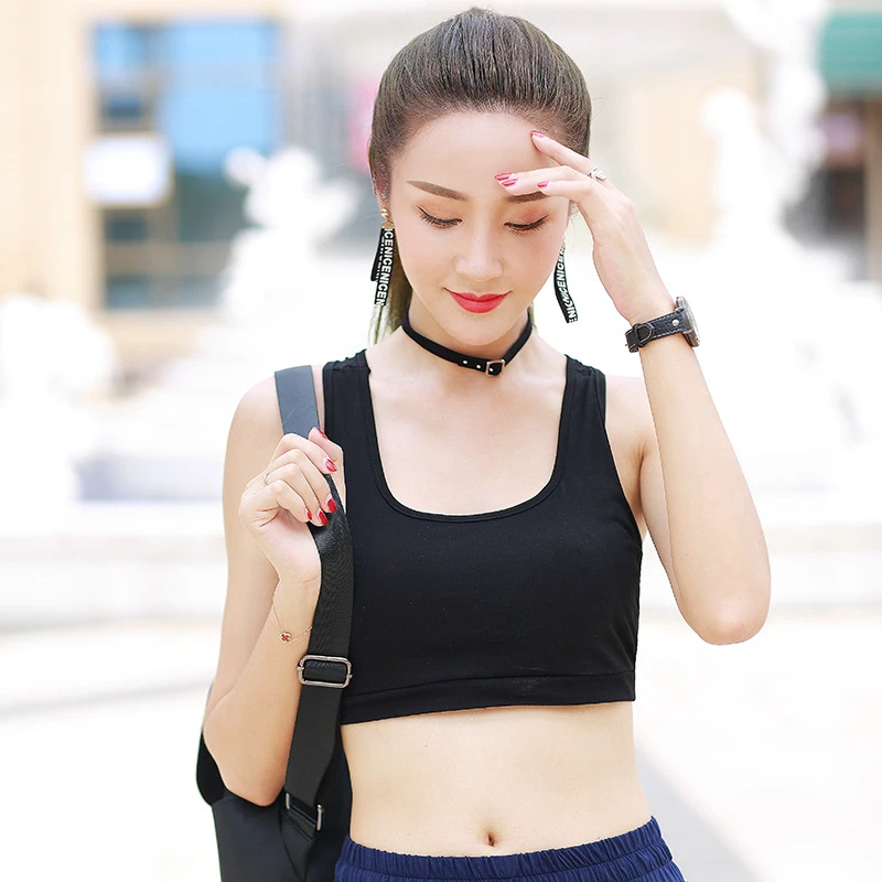 韩版女士无钢圈防震运动型文胸跑步健身瑜伽背心胸罩运动内衣女