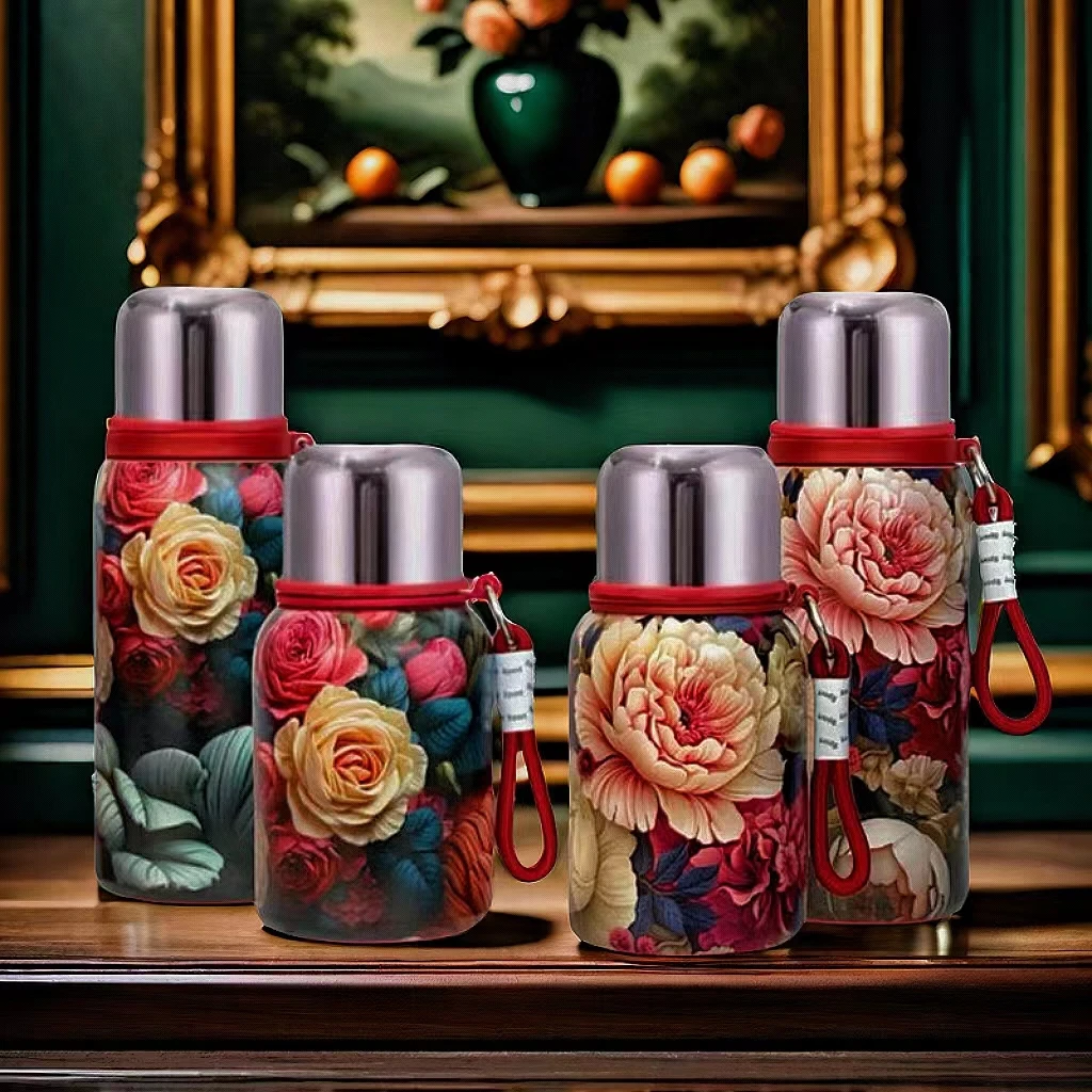 众琛316高颜值精致轻奢保冷保温户外车载大容量水杯创意便携水壶