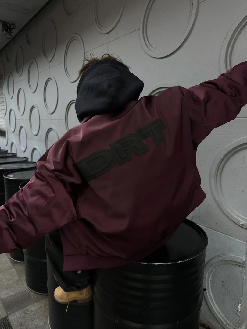 2024冬季飞行夹克男上衣安哥拉红超帅 休闲 潮流 百搭  时尚韩版