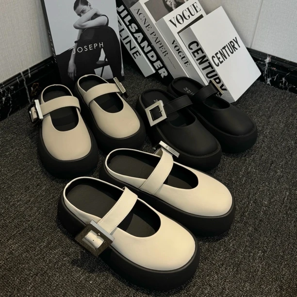 厚底松糕拖鞋女2024年夏季新款韩版时尚显瘦百搭凉拖潮高级感