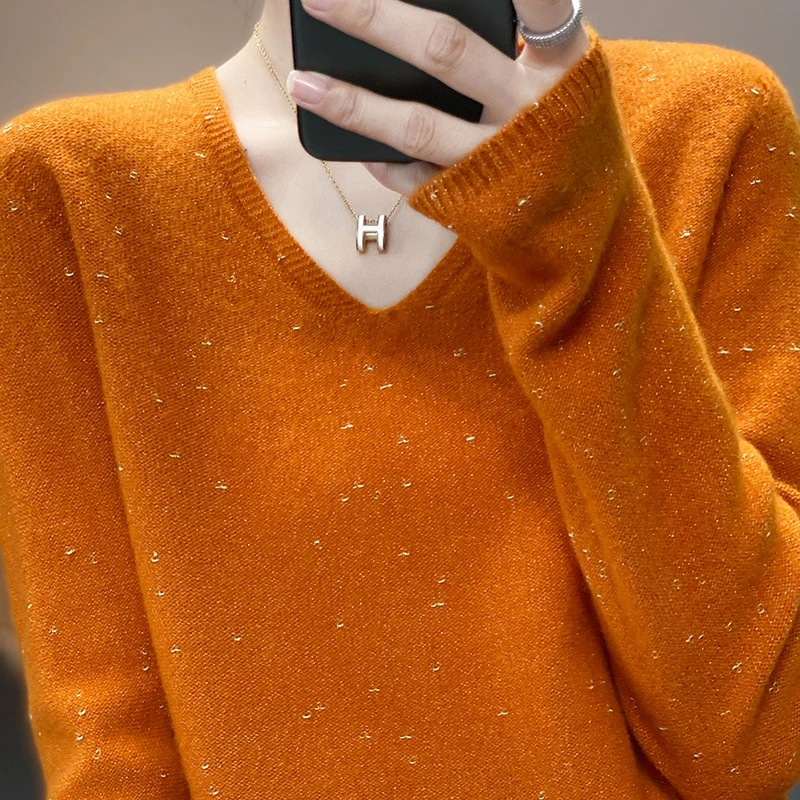 显瘦遮肉又保暖~~内搭单穿都好看100%纯羊毛衫