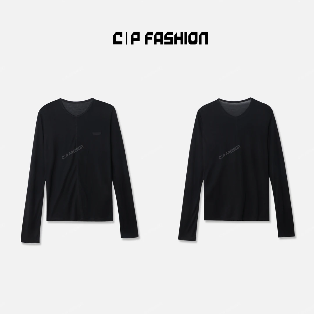 AREYiROW【AR专属】简约打底长袖百搭圆领J23487CT242