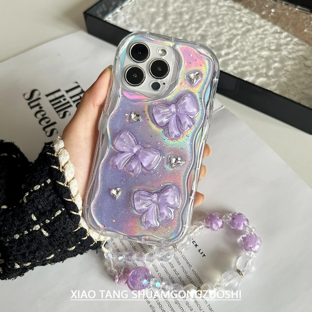 ins小清新简约可爱蝴蝶结手机壳苹果华为荣耀OPPOvivo小米iPhone