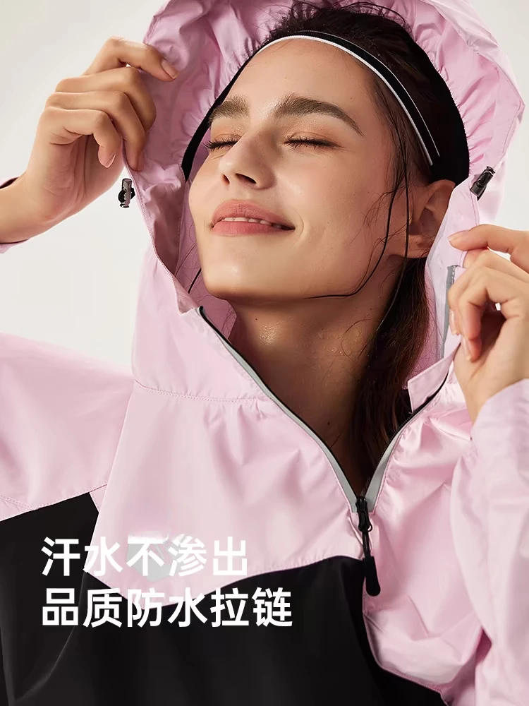 暴汗服户外跑步发汗衣健身出汗爆汗服连帽套装2223
