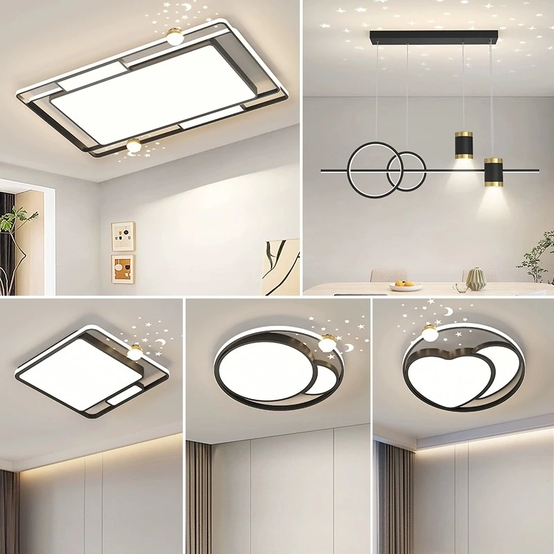 风之光照明新款简约现代大气星空客厅餐厅卧室全屋智能客厅灯主灯