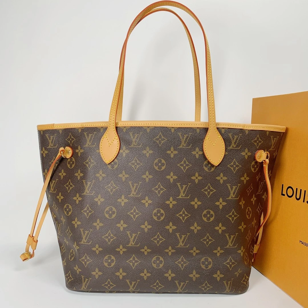 95新  真古小熊/LV中古neverfull中号 全原/以直播间实际成色为主