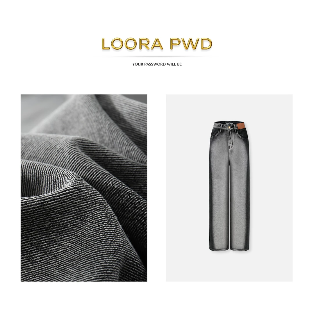 LOORAPWD/罗拉密码复古百搭潮流（高端棉）牛仔裤23WLAG0078N