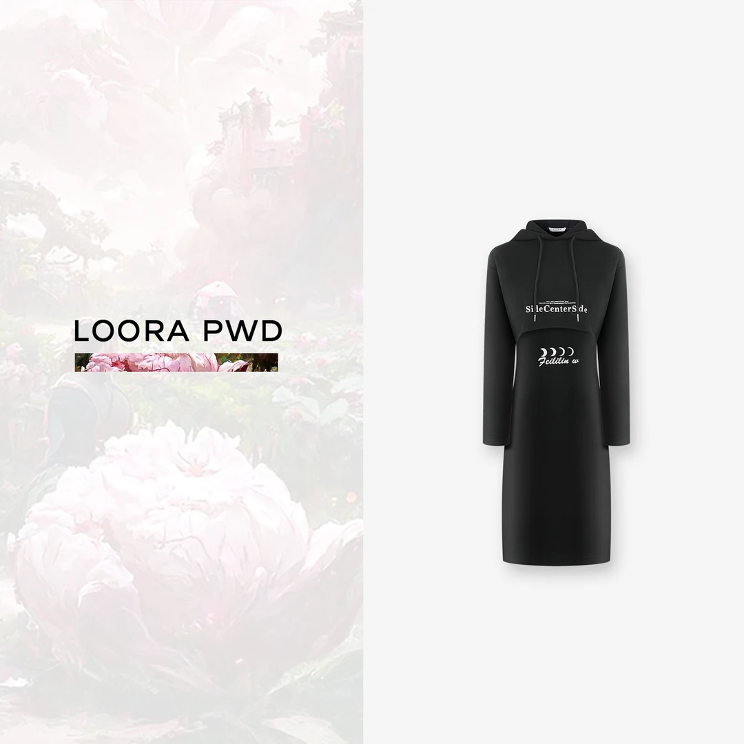 LOORAPWD/罗拉密码设计师款时尚休闲连衣裙套装秋冬款23CLAD0017N