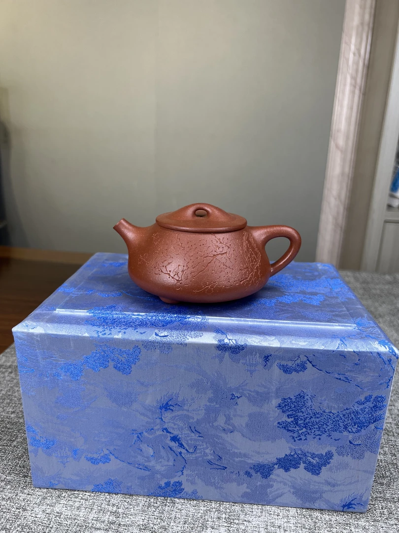 宜兴紫砂壶景州石瓢全手工制作原矿无添加宝山矿区红降坡泥