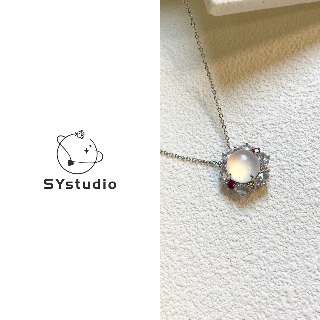 铜合金项链 【白月光】中式风格铜项链