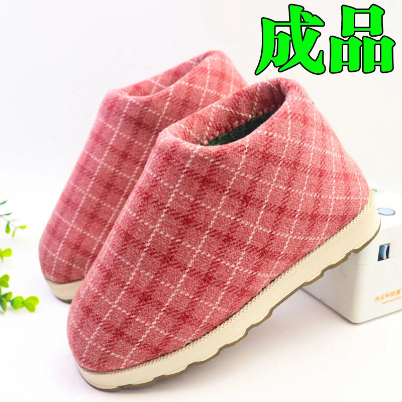 【纯手工布棉靴成品】烤火鞋底青年中老年女士棉鞋包跟冬季保暖鞋1