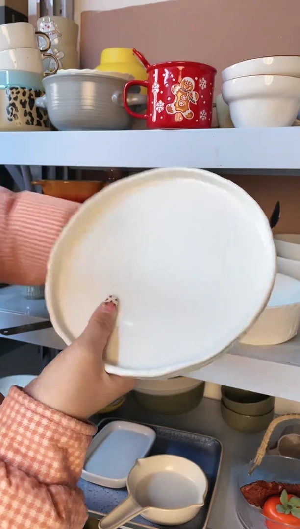 【闪购商品】瓷盘瑕疵明显款小盘1个