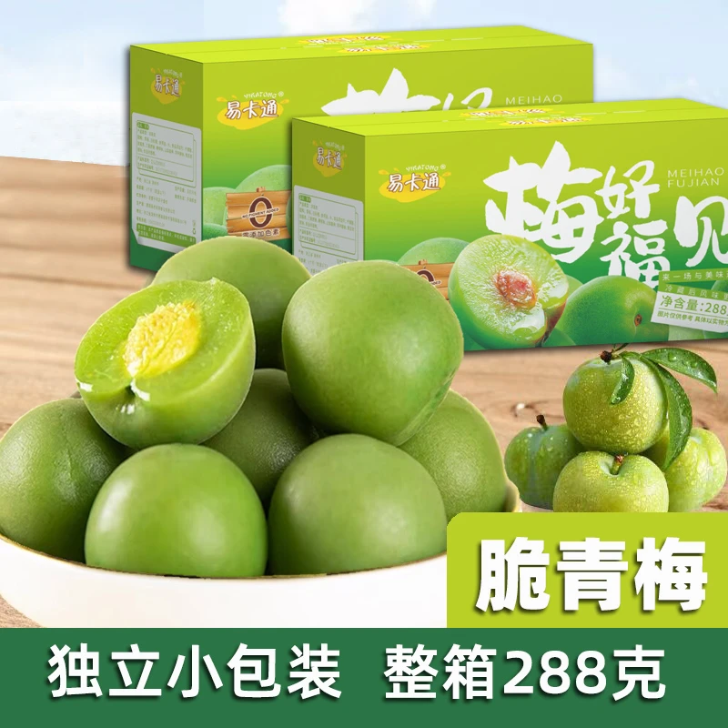 脆梅脆青梅果独立小包装整箱装288g爽脆青口梅青梅果爽口小零食