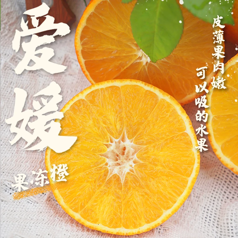 洞磬沟正宗爱媛果冻橙皮薄肉嫩新鲜采摘5斤