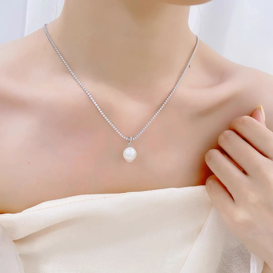 链子925银 【燕子甄选】“巴洛克”气质轻奢小众复古吊坠项链6394pj