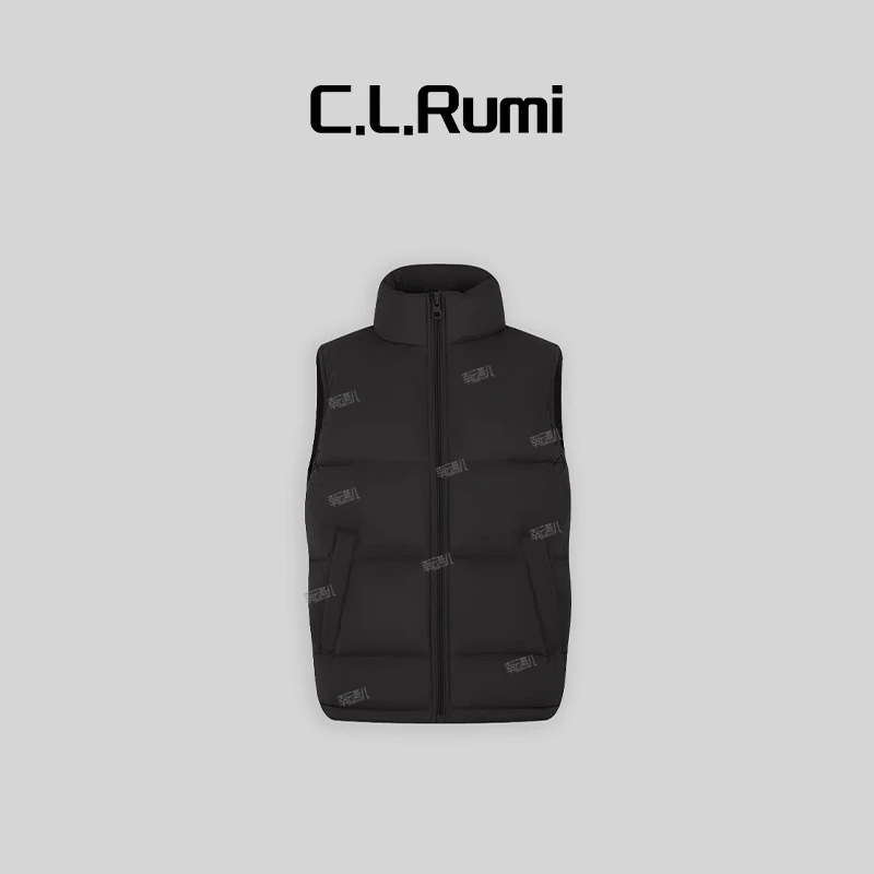 【Rumi女装】”男家属福利“立领百搭宽松保暖男士羽绒马甲上衣6324bx