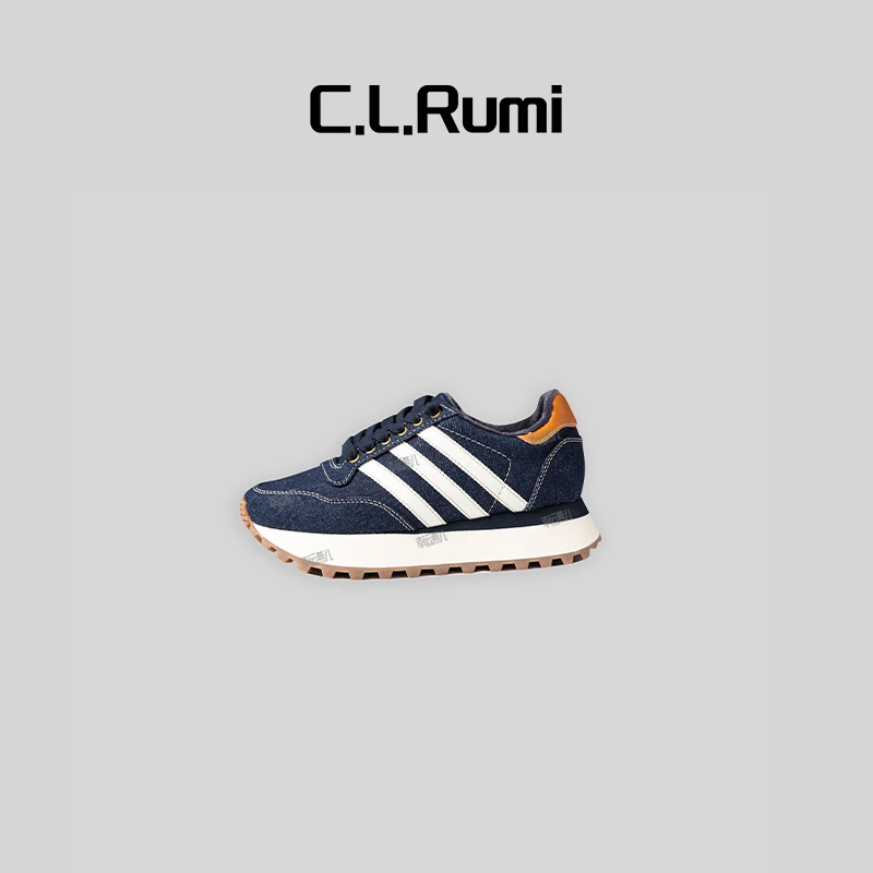 【燕子福利】“可颂”舒适保暖经典加绒加厚松糕牛仔休闲鞋6264pj