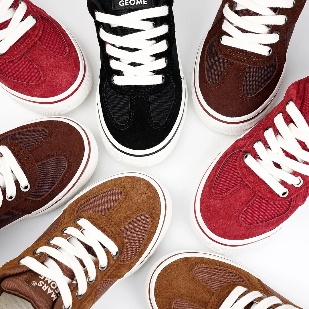 MARS*GEOME/火星几何时尚百搭2025新款女帆布板鞋休闲舒适德训ins