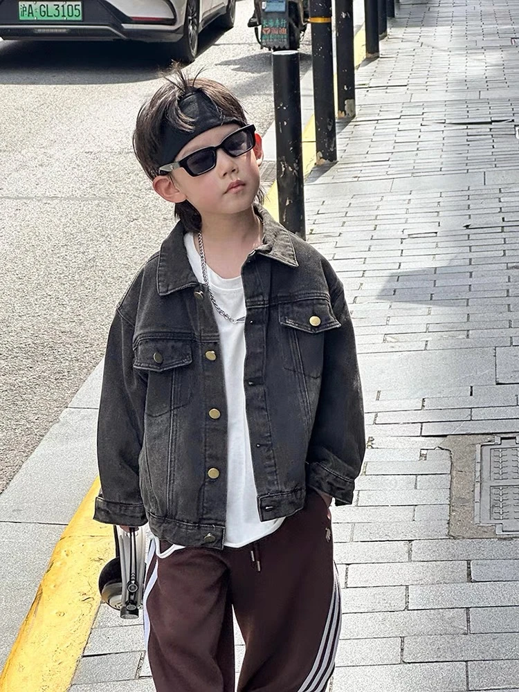 275  潮童设计秋季渐变牛仔外套男童