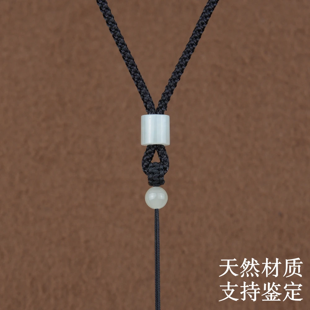 手工编织简约高档吊坠挂绳玉佩项链绳子男女挂坠配绳黑色手作
